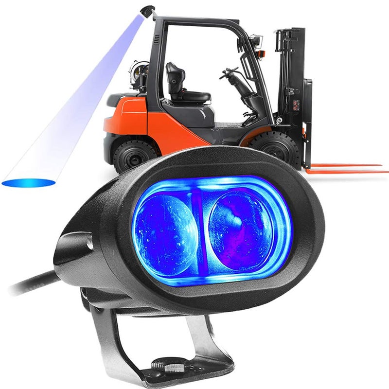 eTzone LED Forklift Light Blue Safety Light 20W Warehouse Safe Warning Spotlight 12V-80V - Image 1